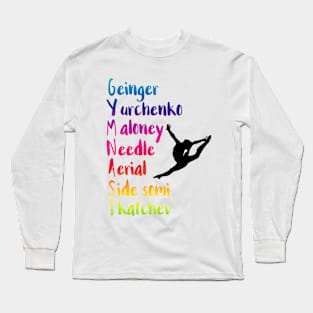 Gymnast Acrostic Long Sleeve T-Shirt